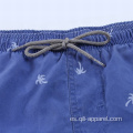 Traje de baño azul oscuro Hombres Pantalones cortos de natación impermeables de entrenamiento